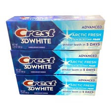 (3) Crest 3D White Advanced Arctic Fresh Toothpaste 2.4 oz Exp. 06/29 picture
