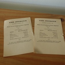 2-1900s  Fire Insurance Co Annual Statements New York Underwriters 1910 1911 picture