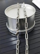 Pure Titanium O Chain Necklace 5.3mm Width Anti-allergy Men Women Jewelry Gift picture