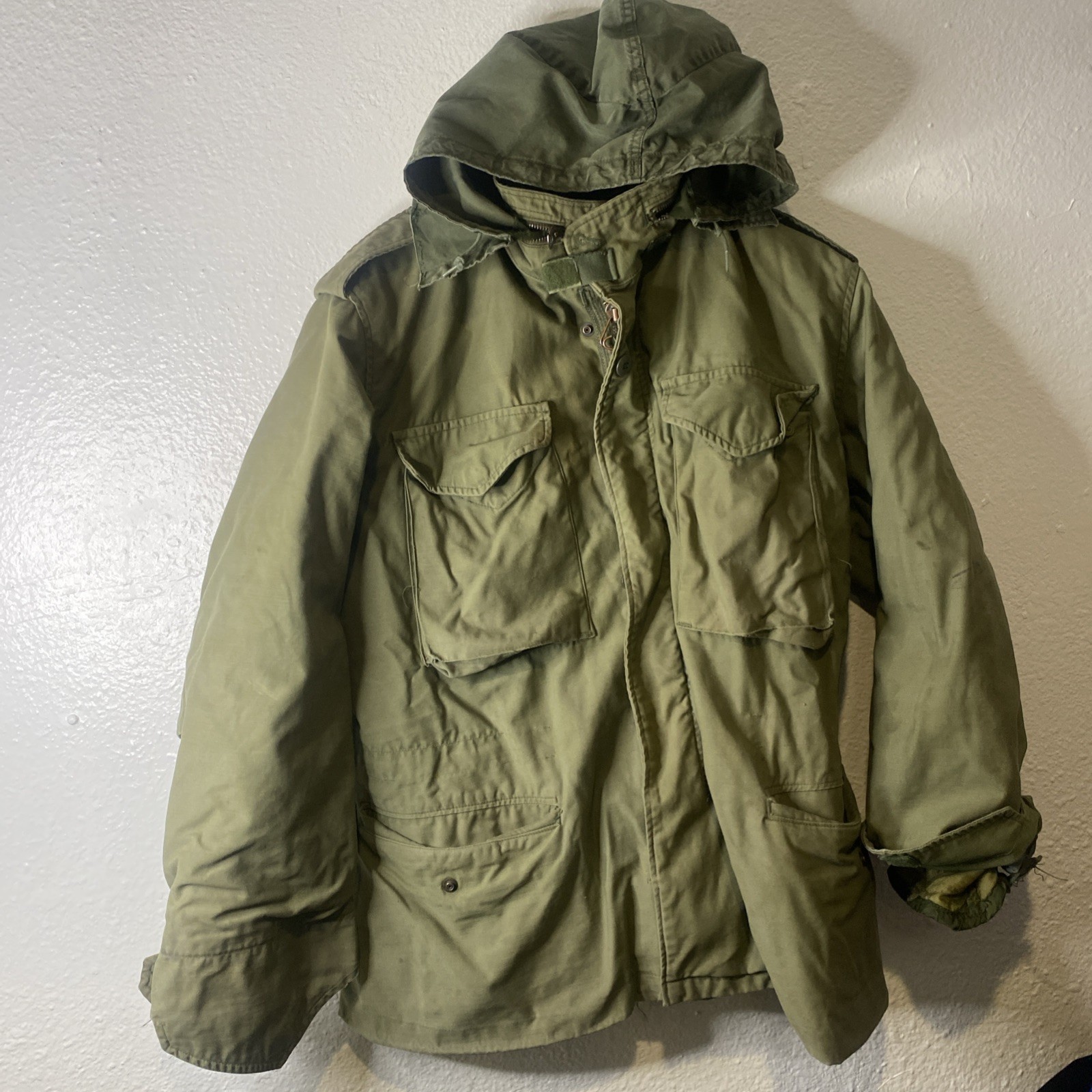 Vintage 1970sUS Military M65 Cold Weather Field Coat Jacket Size X Small Regular Vintage 1970sUS Military M65 Cold Weather Field Coat Jacket Size X Small Regular