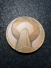 1974 Israel Medal Commemorating its Diamond Industry- 59mm Tombac picture