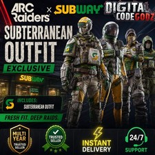 Arc Raiders x Subway - Subterranean Outfit Exclusive Promotion AUTHENTIC  picture