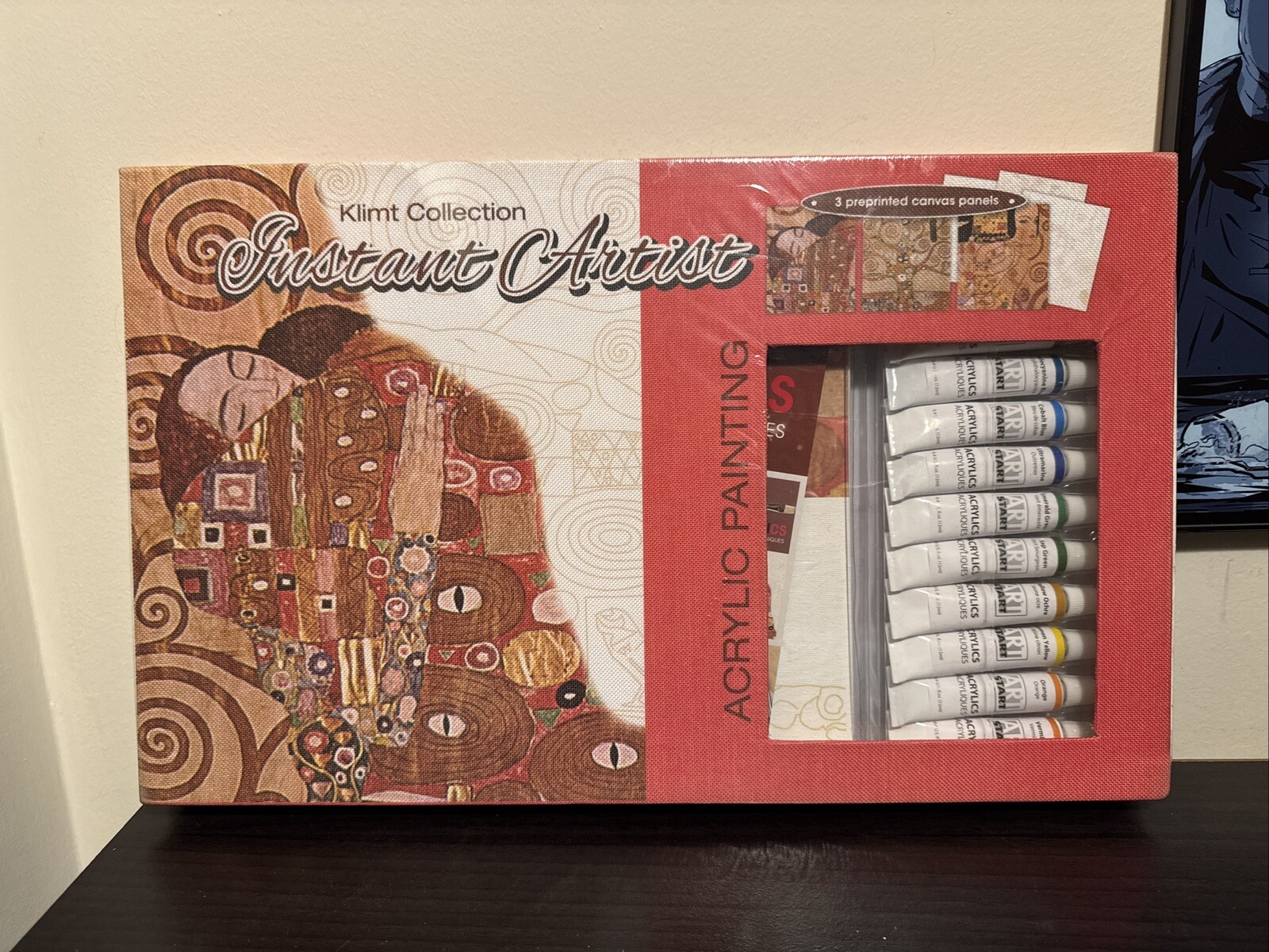 INSTANT ARTIST Art Collection~Acrylic Painting Set- 3 Preprinted Canvas Panels