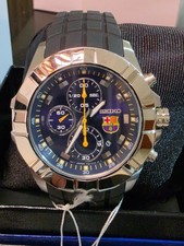 SEIKO Chronograph SNDD81P1 FC Barcelona Football Quart Watch Barca 100m FCB NOS picture