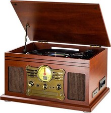 10-in-1 Bluetooth Record Player Multifunctional 3-Speed Turntable Vinyl Record picture