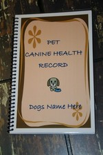 Pet Canine Health Dogs Shot Vaccination and Vet Record Book Personalized Free picture