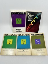 Wilhelm Reich 5 Bk Lot Character Analysis The Function of Orgasm Orgone Orgonomy picture