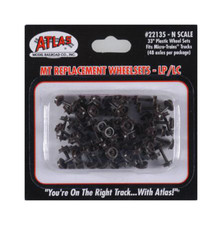 Atlas N Scale ~ New 2024 ~ 33" Low Profile Micro Trains Wheelsets (48 Pcs) 22135 picture