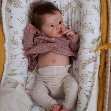 Full Silicone Body Reborn Baby Dolls 18 inches, Purple-bettie Girl picture