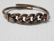 ANTIQUE VINTAGE VICTORIAN GOLD FILLED HINGED CLAMPER STYL BRACELET - NICE GIFT ! picture