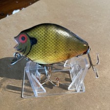 Vintage SCARCE! Rock Bass! Wooden Heddon 740 ROB Punkinseed 2-piece Very Nice! picture
