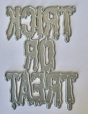 Trick Or Treat Halloween Words Cutting Die Card Tag Scrapbook Journal #4058 picture