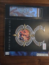 ULTIMA ONLINE Original Release Box Pin Cloth Map -very Clean picture