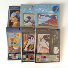 Beads Art Kit Set of 6 Famous Paintings & Ukiyo-e Diamond Painting Japan picture