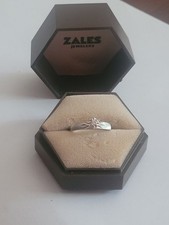 Vtg 10k White Gold Designer Davis Diamond Ring Sz 5.75 Wt 1.7g 1970s READ Flaw picture