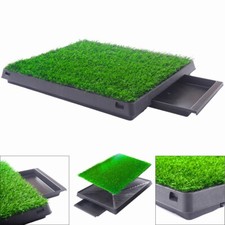 Puppy Dog Pet Potty Training Pee Pad Mat Tray Grass House Toilet W/tray Indoor  picture