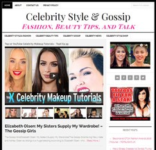 * CELEBRITY GOSSIP & STYLE * blog website business for sale w/ AUTOMATIC CONTENT picture