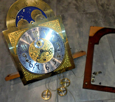 Sligh Grandfather Clock 1161-853BS HERMLE MOVEMENT Black Forest Clocks 114cm picture