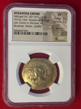 NGC VF Byzantine Gold Coin Michael VII Histamenon Nomisma AD 1071-1078 Ancient picture