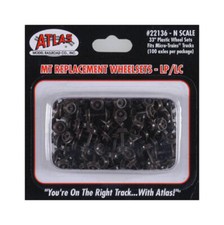 Atlas N Scale ~ New 2026 ~ 33" Low Profile Micro Trains Wheelsets (100 pc) 22136 picture