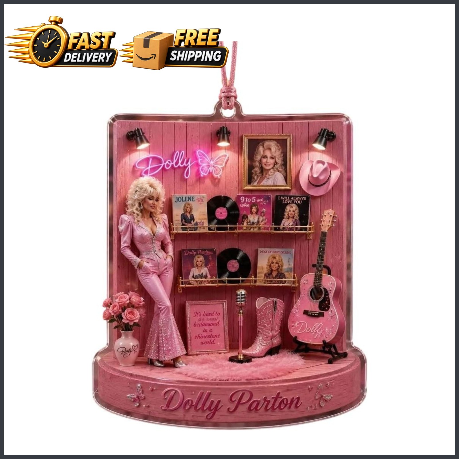 Dolly Parton Memorial Acrylic Ornament 2026 Country Music Tribute Dolly Parton Memorial Acrylic Ornament 2026 Country Music Tribute
