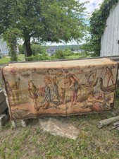 Vintage Tapestry  Romantic Victorian Man & Woman 68”x48” Made In France/Belgium picture