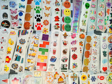 50 Pk Random Pick Stickers/Scrapbooking/Crafts/Journals/Diary/Most are 1 inch picture