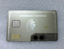NEW! $50 Metal MIRROR AMEX American Express Platinum Card Unused Cancelled Card picture