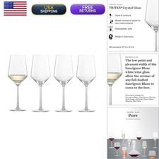 ZWIESEL GLAS Pure Sauvignon Blanc White Wine Glass Set of 4 14oz picture