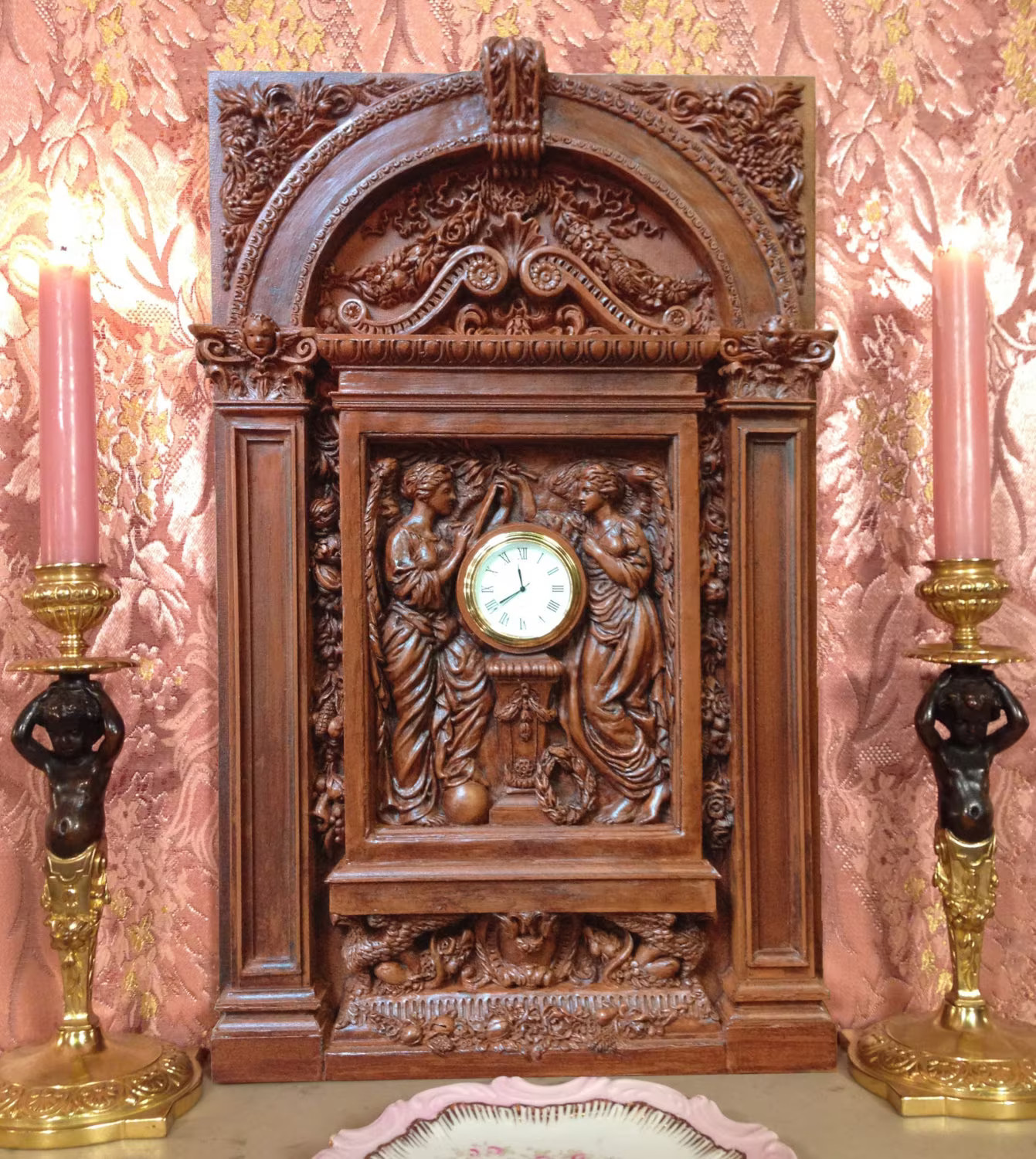 rms TITANIC Clock-White Star Line- with architectural surround rms TITANIC Clock-White Star Line- with architectural surround