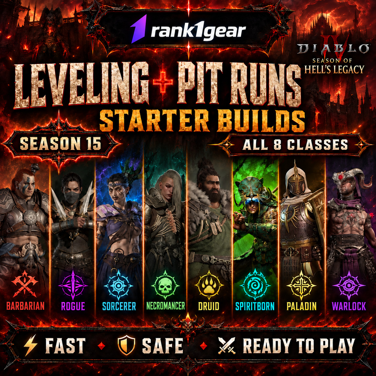 💥Diablo 4💥 Season 15 🔥Season of Hell's Legacy🔥 Leveling✅ Pit✅ Starter Build✅ 💥Diablo 4💥 Season 15 🔥Season of Hell's Legacy🔥 Leveling✅ Pit✅ Starter Build✅