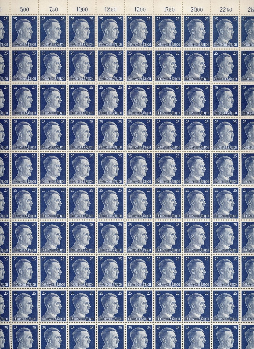 Lot Stamp Germany Mi 793 Sc 518 Sheet 1941 WWII Fascism Hitler MNH Faults Lot Stamp Germany Mi 793 Sc 518 Sheet 1941 WWII Fascism Hitler MNH Faults
