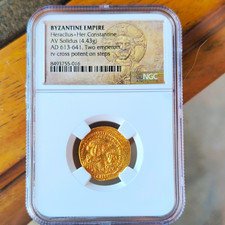 Byzantine Empire AD 613-641, twoi emporers. 4.43g of gold coin. picture