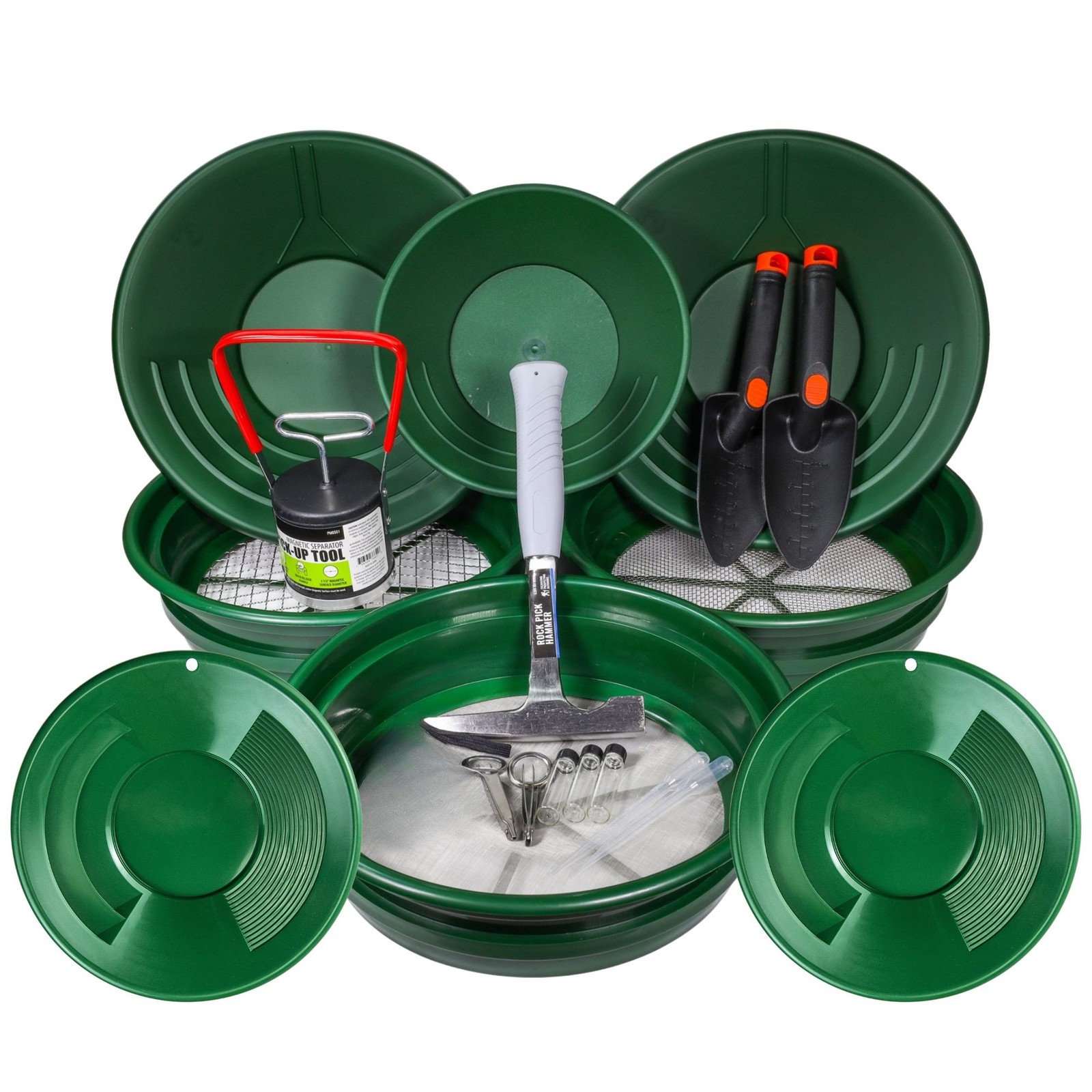 ASR Outdoor 19pc Ultimate Gold Panning Prospecting Kit for Beginners and Kids ASR Outdoor 19pc Ultimate Gold Panning Prospecting Kit for Beginners and Kids