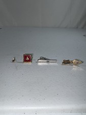 Vintage Masonic Freemason Jewelry Lot Cufflink Tie Clip Lapel Pin Square Compass picture