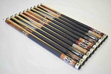 SET OF 10 POOL CUES New 58" Canadian Maple Billiard Pool Cue Stick #5 FREE SHIP picture