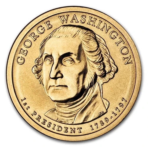 2007 P George Washington Dollar Coin in BU (Brilliant Uncirculated) Condition 2007 P George Washington Dollar Coin in BU (Brilliant Uncirculated) Condition