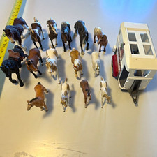15 Schleich Horses + Horse Trailer Set Mixed Lot Horse Figurines and trailer picture