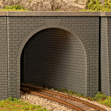 HO Scale Stone Single Train Tunnel Portal - H0  Model Railroad Scenery 4inch picture