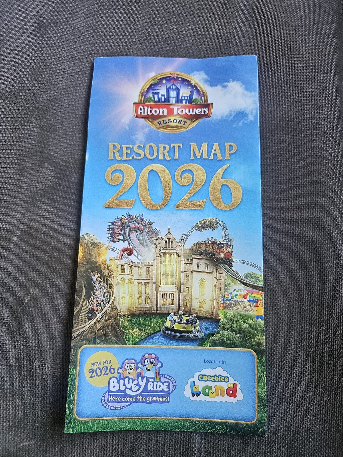 4x Alton towers Resort Map 2026