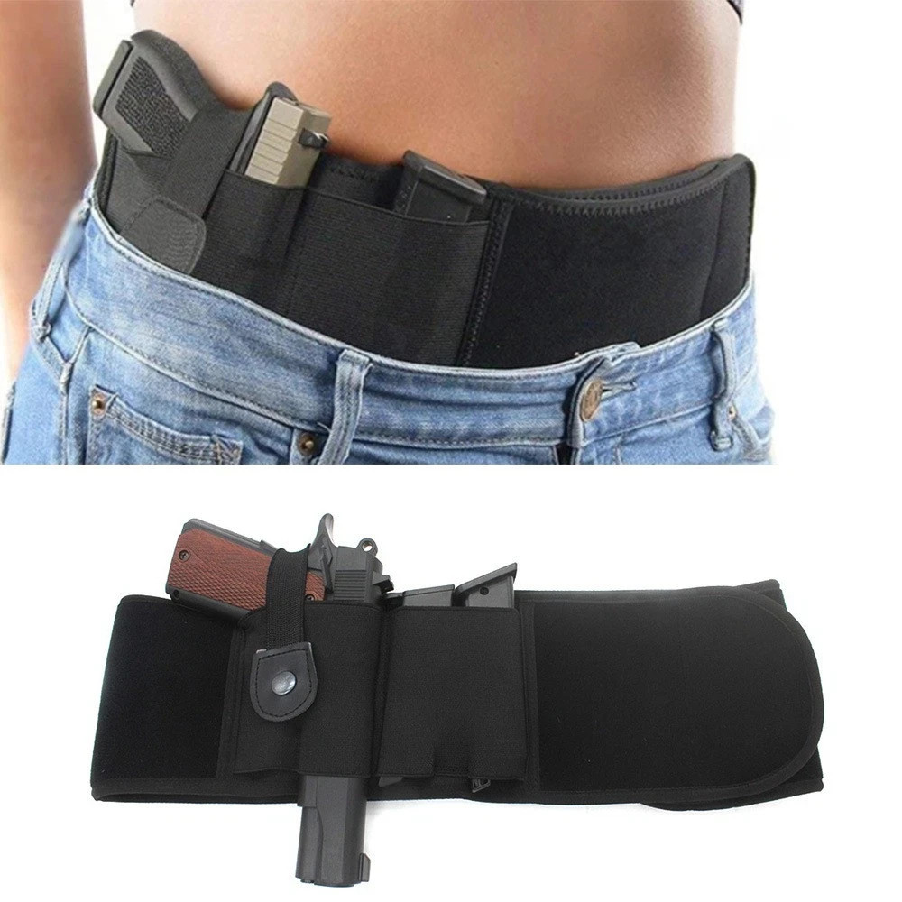 Tactical Belly Band Holster Concealed Carry Pistol Hidden Gun Belt Waist Holster Tactical Belly Band Holster Concealed Carry Pistol Hidden Gun Belt Waist Holster