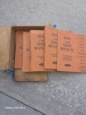 1970 Ford Car Shop Manual complete 5 Vol Set. First Printing. Gently used. picture
