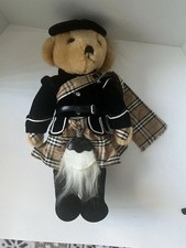 Vintage Burberrys London Teddy Bear 18” Made in England Nova Check Outfit picture