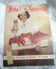 Vintage May 1949 Foreign Service Magazine 40 Pages w/ a SCHLITZ Advertising picture