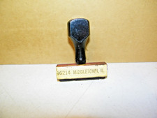 Vintage Railroad Rubber Ink Stamp Middletown ILL. Nice Old Stamp IL. Central RR picture