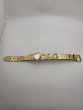 Dolce & Gabbana "I Love D&G" Gold Tone Quartz Watch With Crystal Accents (V) picture
