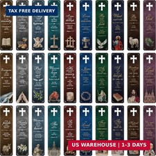 120 PCS Bible Bookmarks, 30 Designs with Hollow Cross Double Sided Printing Book picture