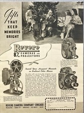 Revere Camera Co. 8mm Cameras and projectors "Keeps memories bright" Vtg Ad 1941 picture