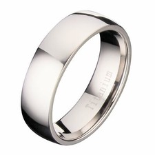 Titanium 3mm-8mm Wedding Band Polished Comfort Fit Ring picture