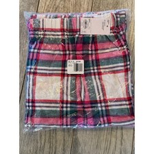 Kohl's Pajama Bottoms 1X Pink Green Plaid Holiday Sleepwear Womens Plus Size NWT picture
